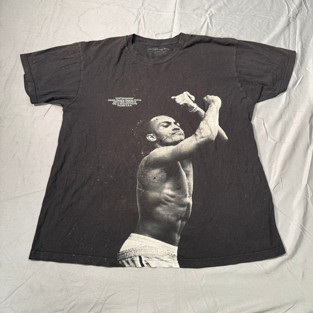 XXXTentacion Memorial Graphic T-Shirt Black XL Jahseh Onfroy Rap Tee